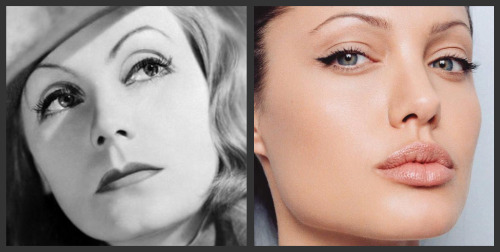 Greta Garbo and Angelina Jolie Greta Garbo and Angelina Jolie