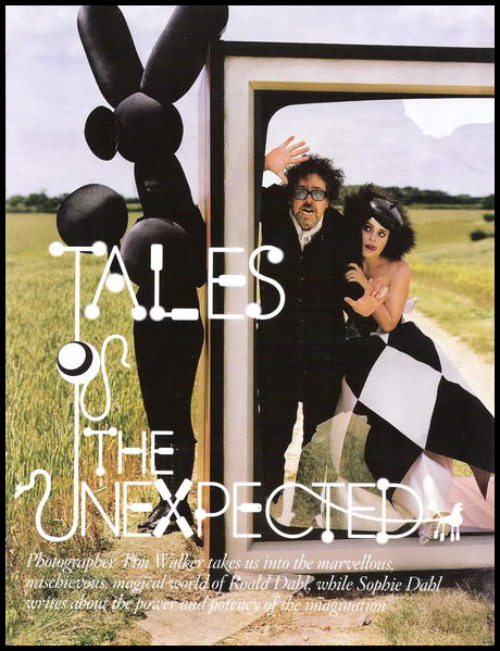 Vogue UK December 2008 Tim Burton Helena Bonham Carter
